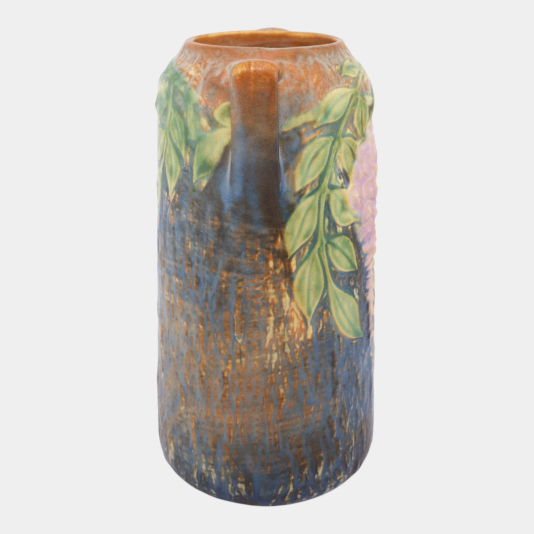 Roseville Wisteria Blue 1933 Vintage Arts & Crafts Pottery Ceramic Vase 639-10