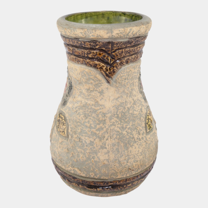 Roseville Mostique Gray 1916 Vintage Art and Crafts Pottery Ceramic Vase 13-8