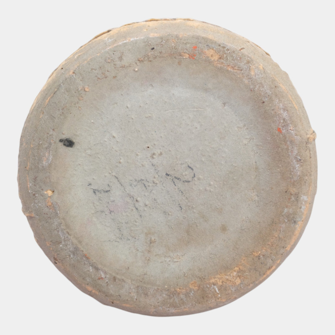 Roseville Mostique Tan 1916 Vintage Art and Crafts Pottery Ceramic Vase 2-6