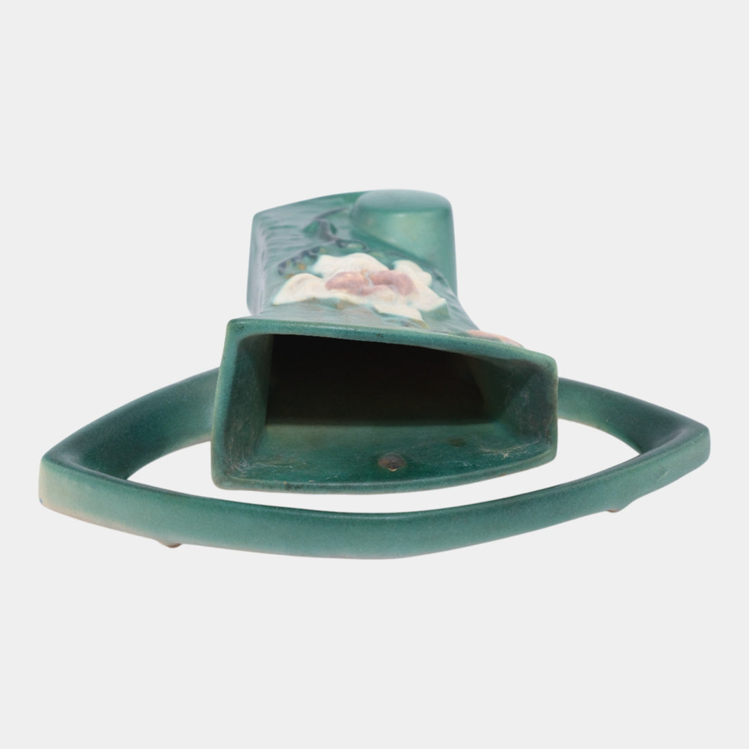 Roseville Magnolia Green 1943 Vintage Art Pottery Ceramic Wall Pocket 1294-8