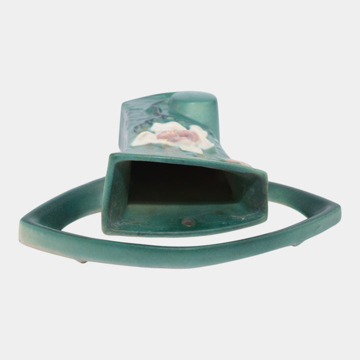 Roseville Magnolia Green 1943 Vintage Art Pottery Ceramic Wall Pocket 1294-8