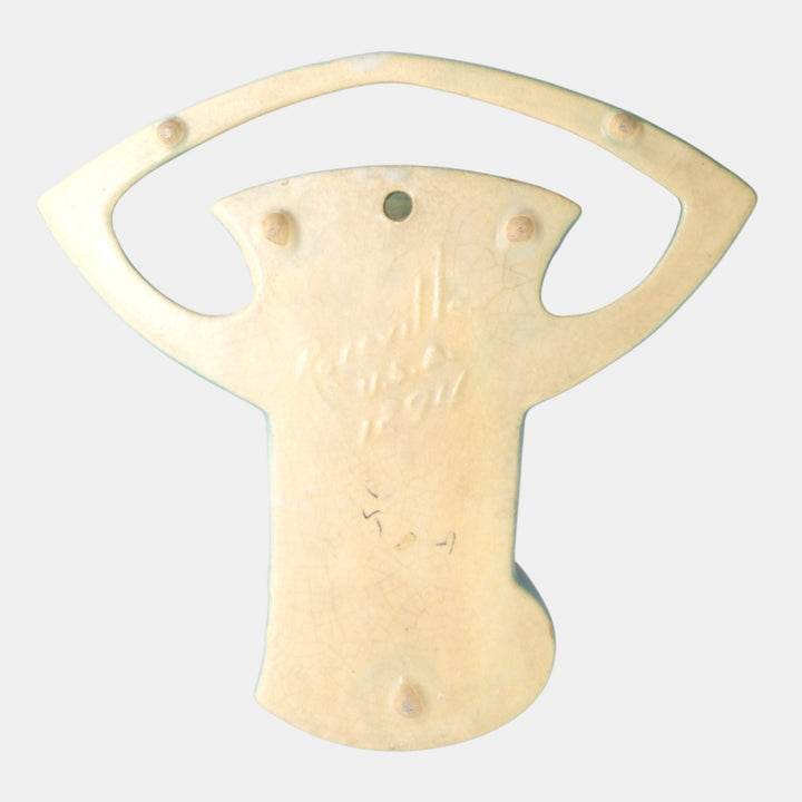 Roseville Magnolia Green 1943 Vintage Art Pottery Ceramic Wall Pocket 1294-8