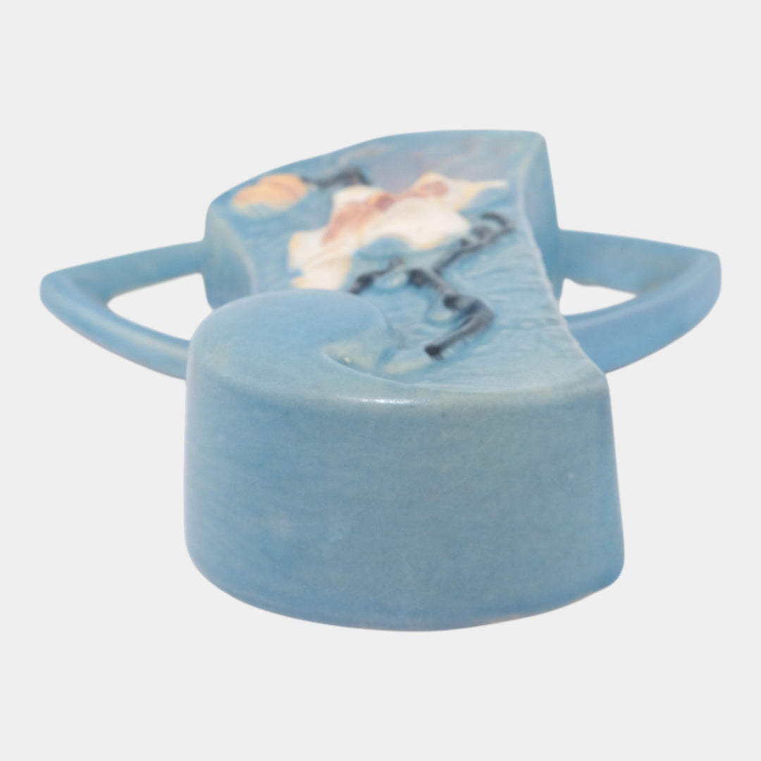 Roseville Magnolia Blue 1943 Vintage Art Pottery Ceramic Wall Pocket 1294-8