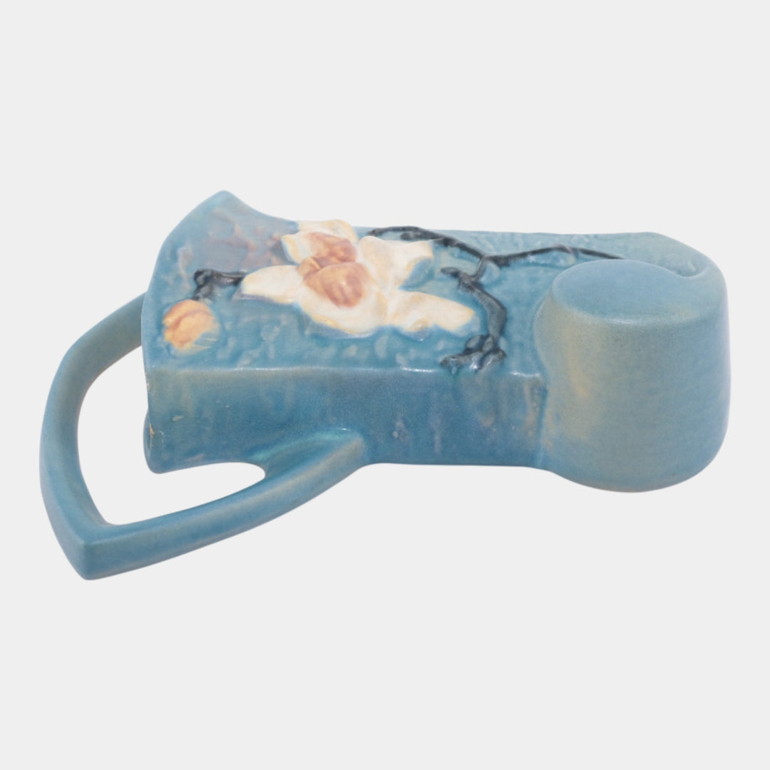Roseville Magnolia Blue 1943 Vintage Art Pottery Ceramic Wall Pocket 1294-8