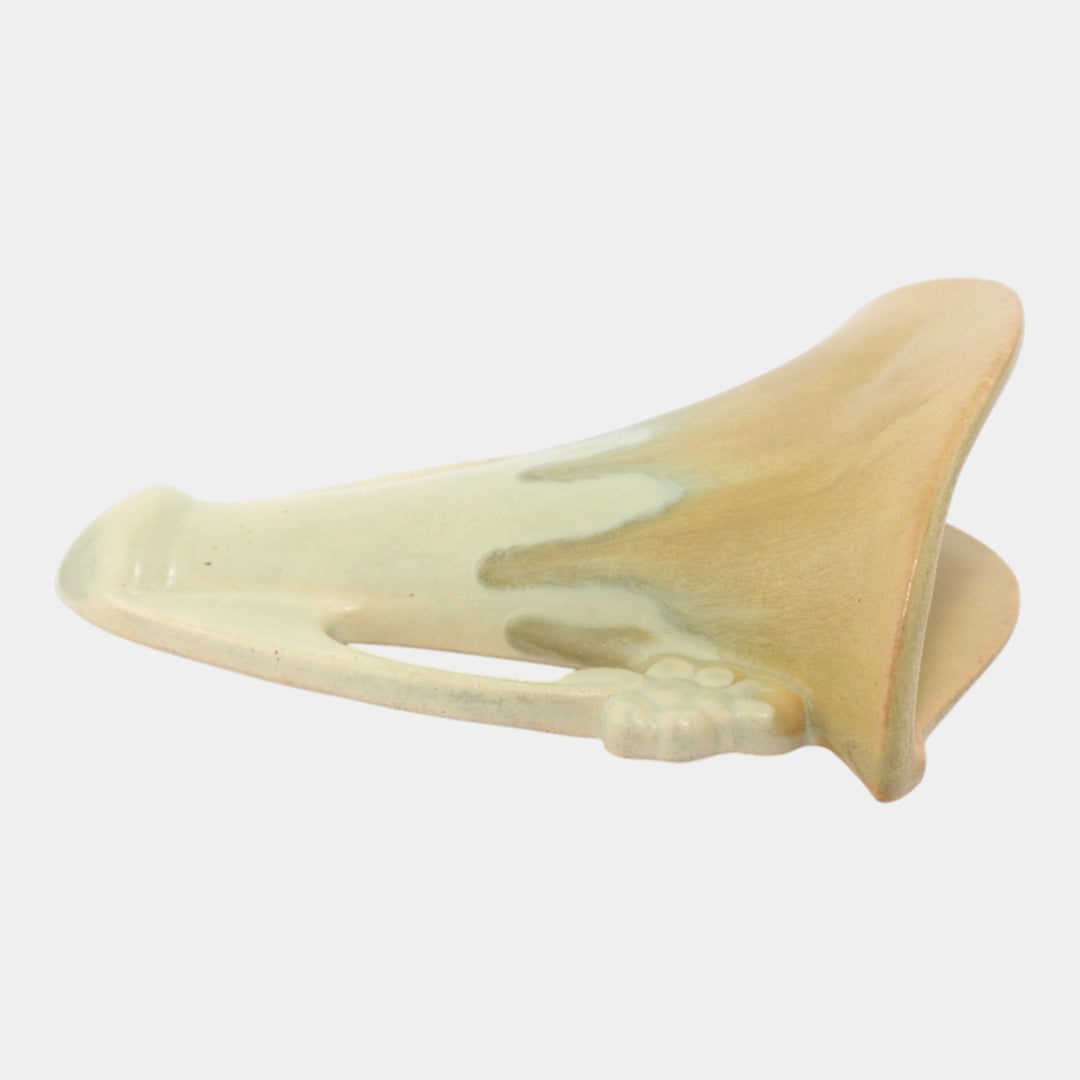 Roseville Carnelian I Yellow 1926 Arts & Crafts Pottery Wall Pocket 1246-7