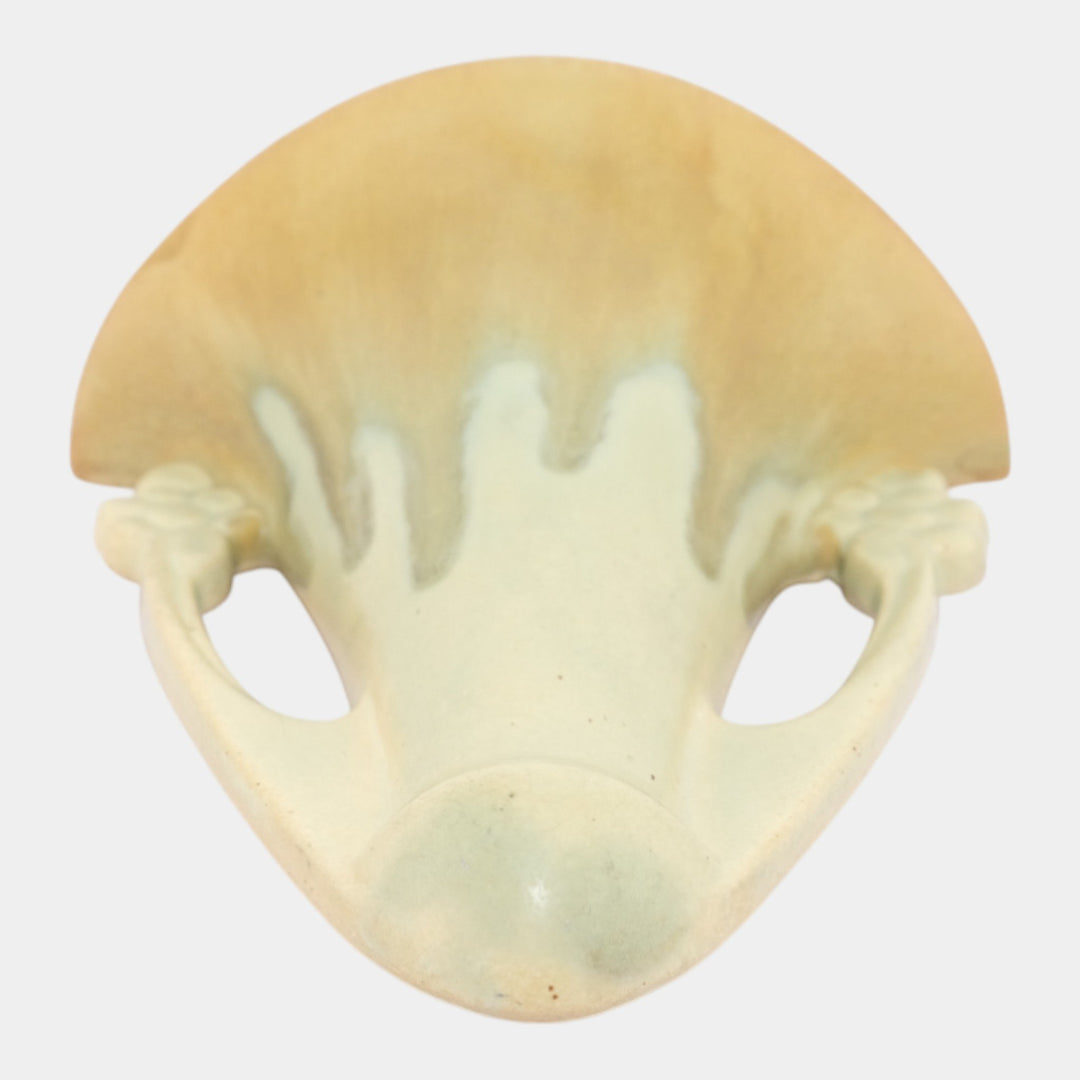 Roseville Carnelian I Yellow 1926 Arts & Crafts Pottery Wall Pocket 1246-7