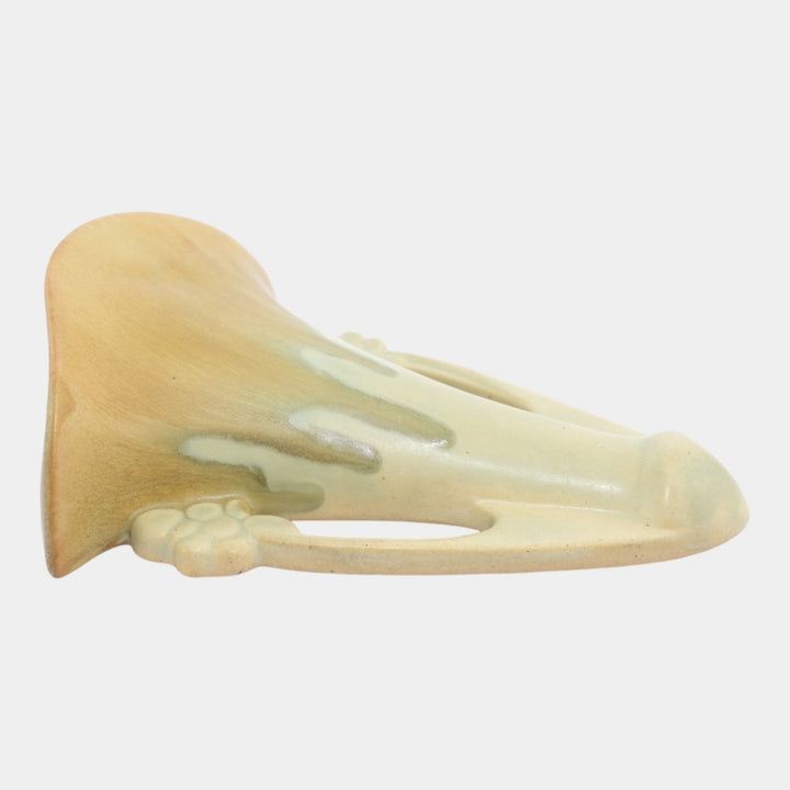 Roseville Carnelian I Yellow 1926 Arts & Crafts Pottery Wall Pocket 1246-7