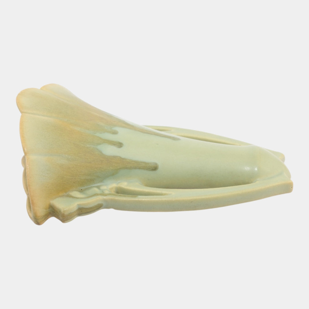 Roseville Carnelian I Yellow 1926 Arts & Crafts Pottery Ceramic Wall Pocket 1247-8