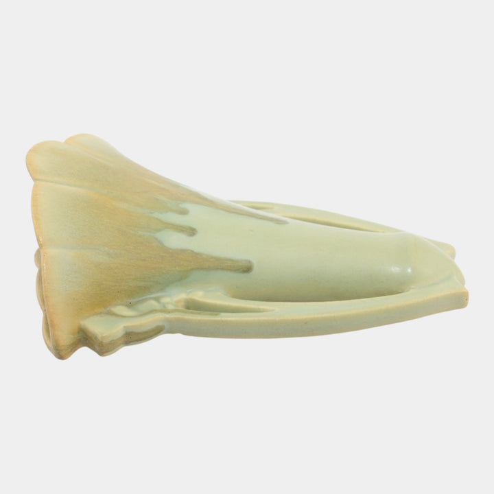 Roseville Carnelian I Yellow 1926 Arts & Crafts Pottery Ceramic Wall Pocket 1247-8