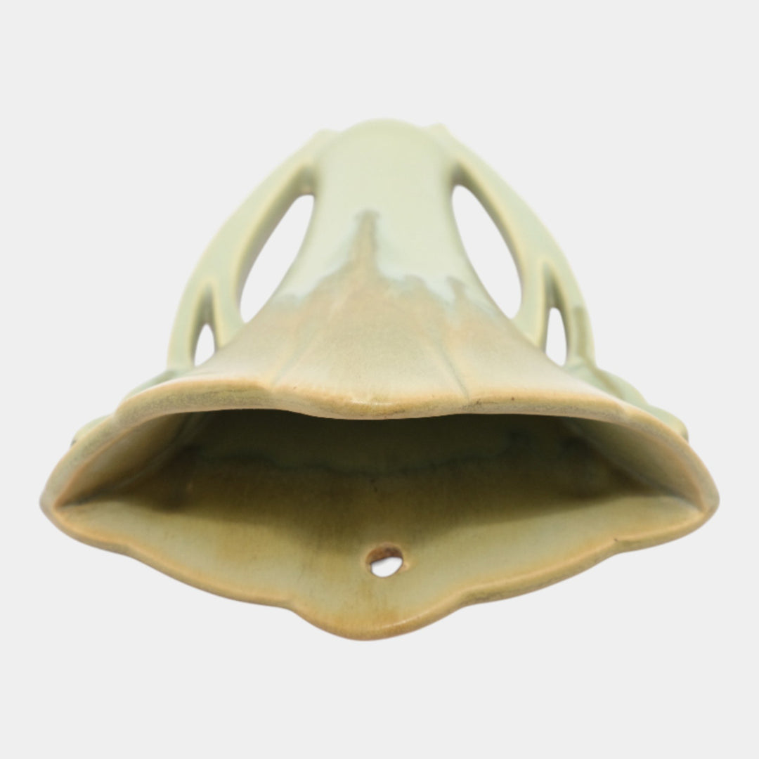 Roseville Carnelian I Yellow 1926 Arts & Crafts Pottery Ceramic Wall Pocket 1247-8