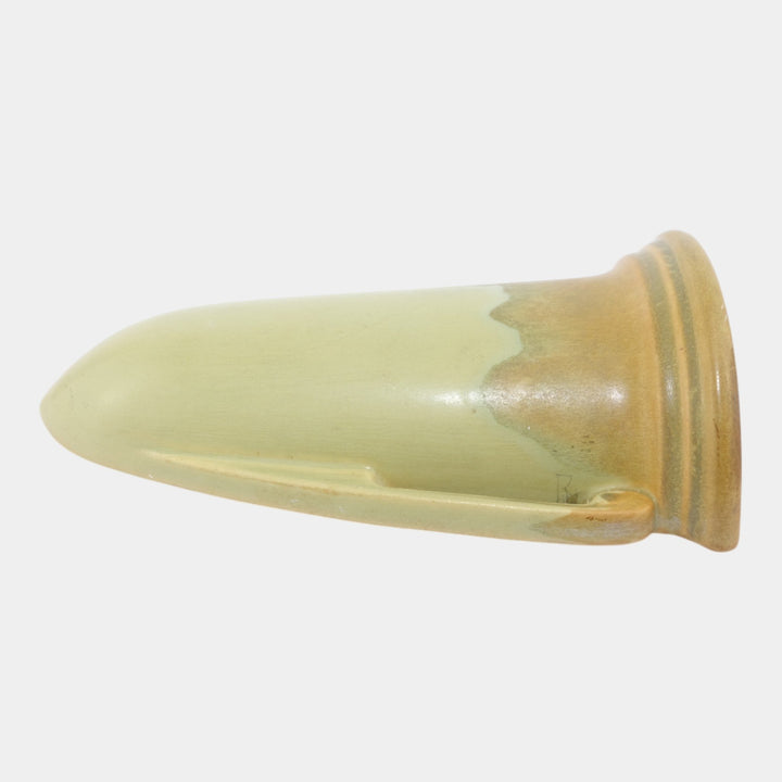 Roseville Carnelian I Yellow 1926 Arts & Crafts Pottery Wall Pocket 1248-8