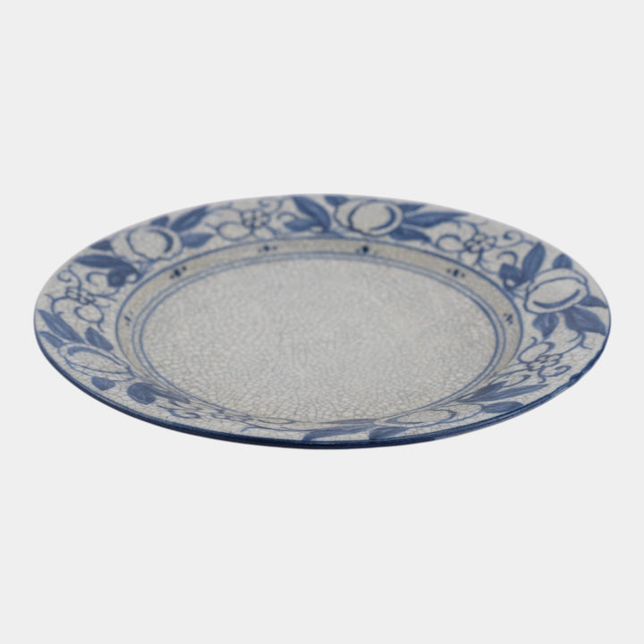 Dedham Pottery 1896-1928 Arts And Crafts Pottery Blue Horse Chestnut Plate - Just Art Pottery