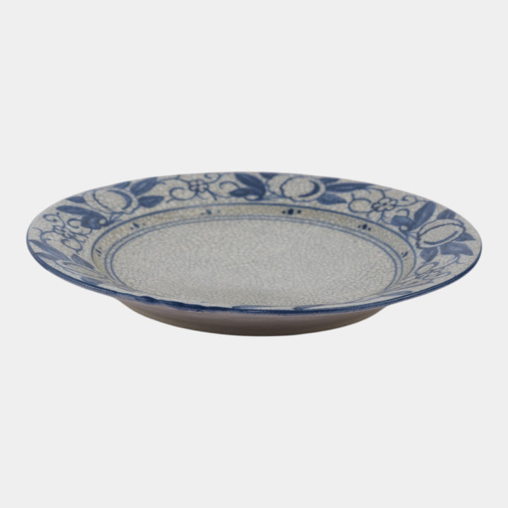 Dedham Pottery 1896-1928 Arts And Crafts Pottery Blue Horse Chestnut Plate - Just Art Pottery