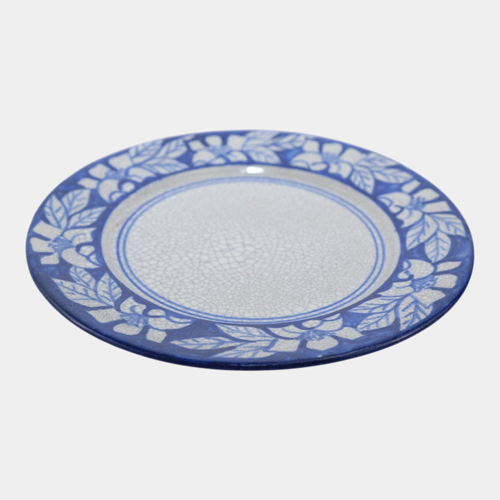 Dedham Pottery 1929-1943 Arts And Crafts Pottery Blue Floral Azalea Plate - Just Art Pottery