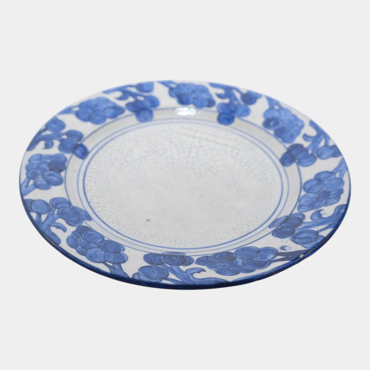 Dedham Pottery 1896-1928 Arts And Crafts Pottery Blue Grape Ceramic Plate - Just Art Pottery