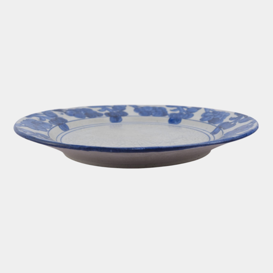 Dedham Pottery 1896-1928 Arts And Crafts Pottery Blue Grape Ceramic Plate - Just Art Pottery