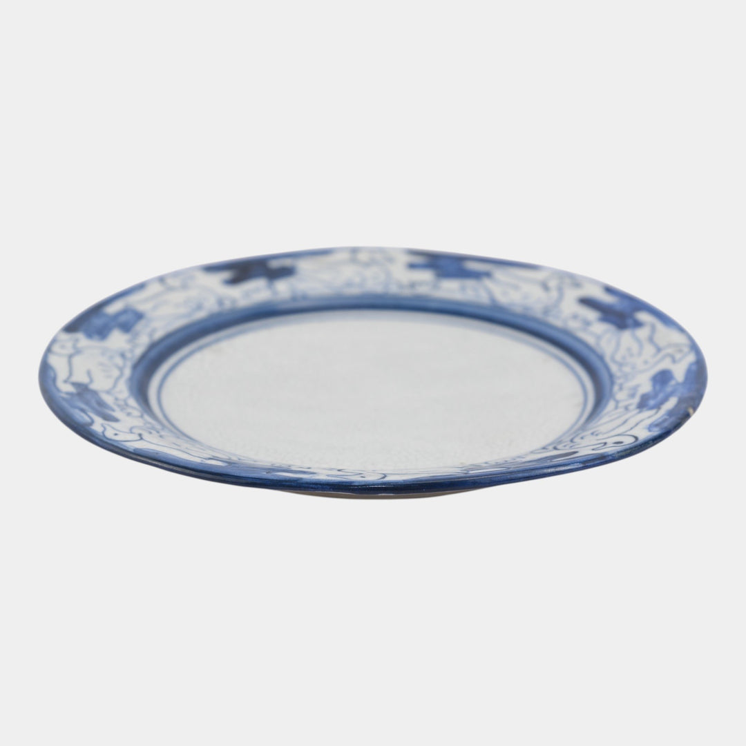 Dedham Pottery 1896-1928 Arts And Crafts Pottery Blue Duck Pattern Ceramic Plate - Just Art Pottery