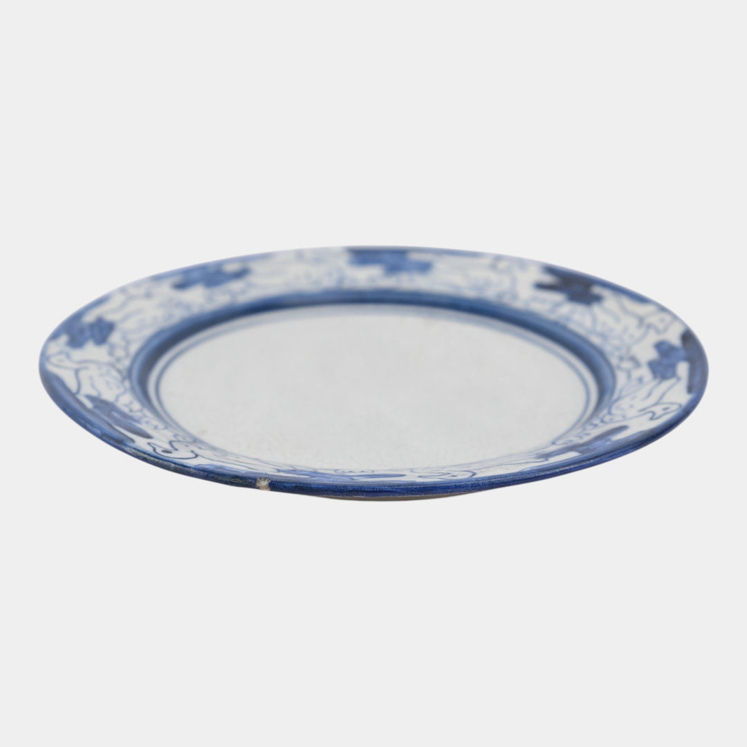 Dedham Pottery 1896-1928 Arts And Crafts Pottery Blue Duck Pattern Ceramic Plate - Just Art Pottery