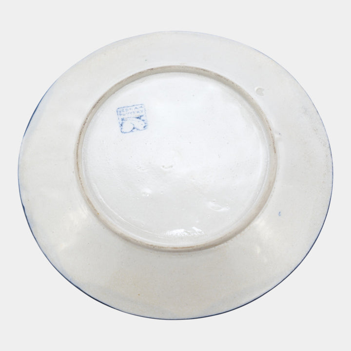 Dedham Pottery 1896-1928 Arts And Crafts Pottery Blue Duck Pattern Ceramic Plate - Just Art Pottery