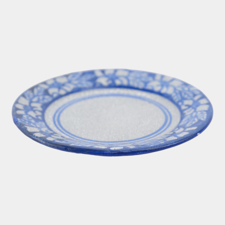 Dedham Pottery 1929-1943 Arts And Crafts Pottery Blue Floral Azalea Butter Plate - Just Art Pottery