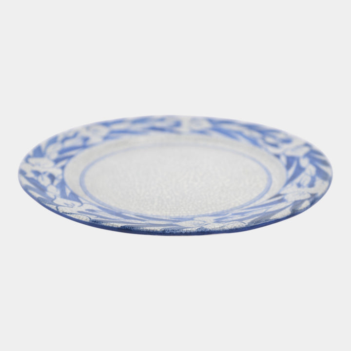 Dedham Pottery 1896-1928 Arts And Crafts Pottery Blue Floral Iris Ceramic Plate - Just Art Pottery
