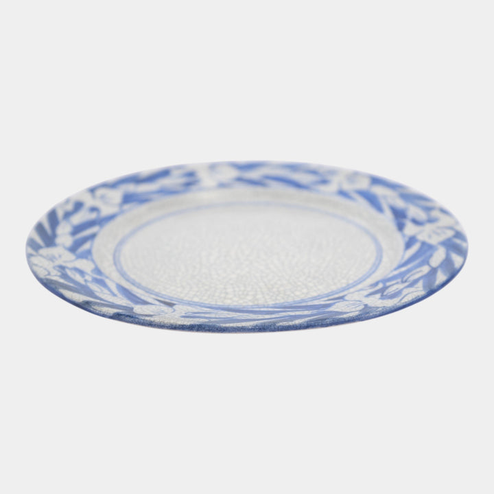 Dedham Pottery 1896-1928 Arts And Crafts Pottery Blue Floral Iris Ceramic Plate - Just Art Pottery