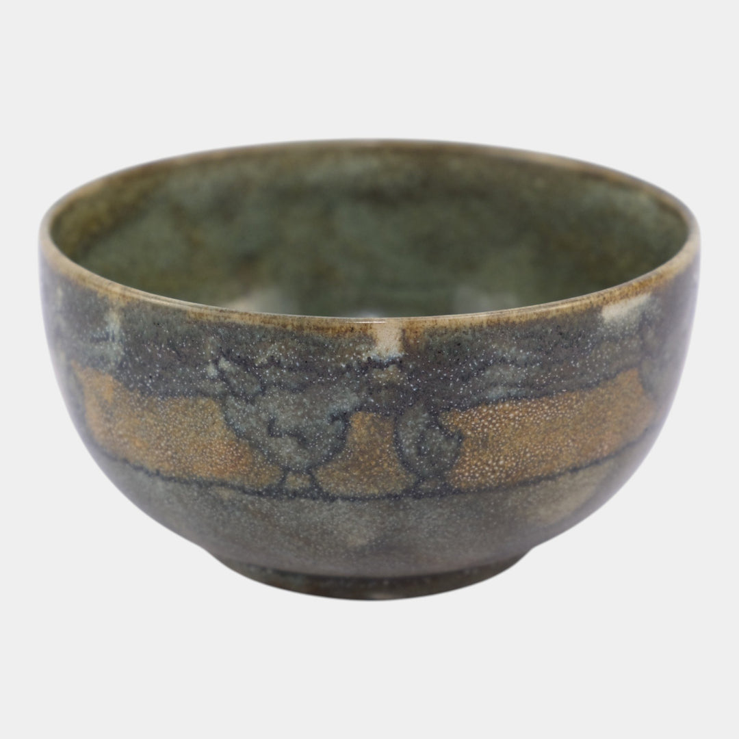 Saturday Evening Girls SEG Pottery 1920s Green Brown Chicks Banded Ceramic Bowl - Just Art Pottery