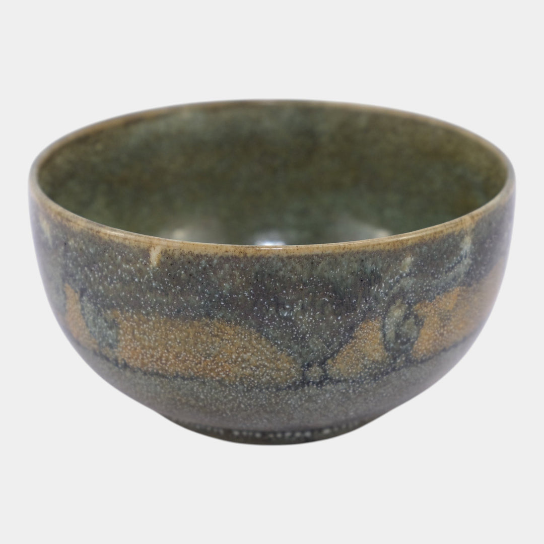 Saturday Evening Girls SEG Pottery 1920s Green Brown Chicks Banded Ceramic Bowl - Just Art Pottery