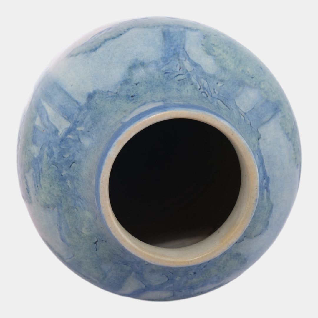 Newcomb College 1918 Arts And Crafts Monumental Twilight Tall Scenic Vase Irvine - Just Art Pottery