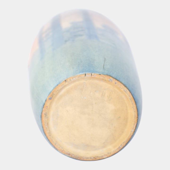 Newcomb College 1918 Arts And Crafts Monumental Twilight Tall Scenic Vase Irvine - Just Art Pottery