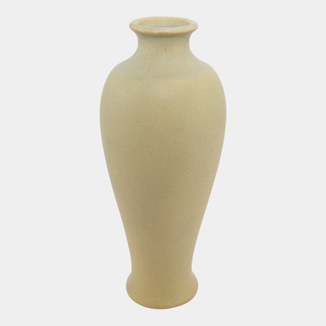 Weller Etched Matte 1905 Vintage Art Pottery Red Rose Green Ceramic Vase - Just Art Pottery