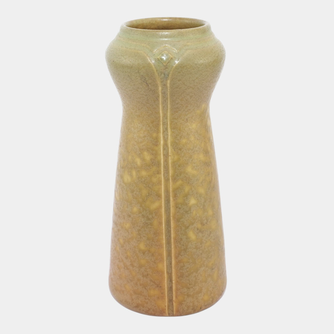 Rookwood 1910 Vintage Arts And Crafts Pottery Mottled Green Ceramic Vase 1659E - Just Art Pottery