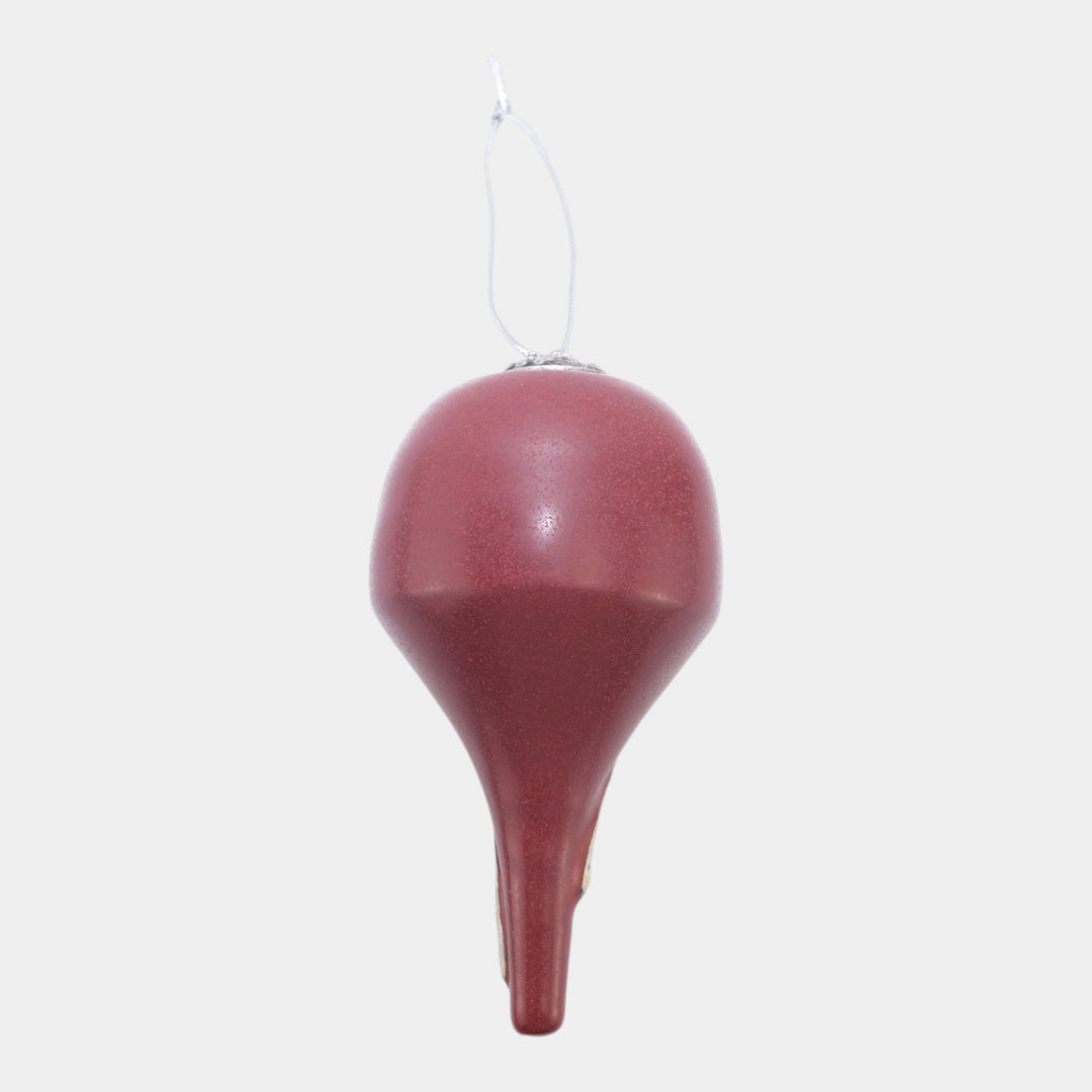 Ephraim Faience Hand Made Art Pottery Red Ceramic Woodpecker Ornament - Just Art Pottery