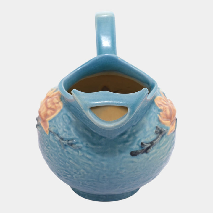 Roseville Magnolia Blue 1943 Art Pottery Ceramic Pitcher And Mugs 1327 3-3 - Just Art Pottery