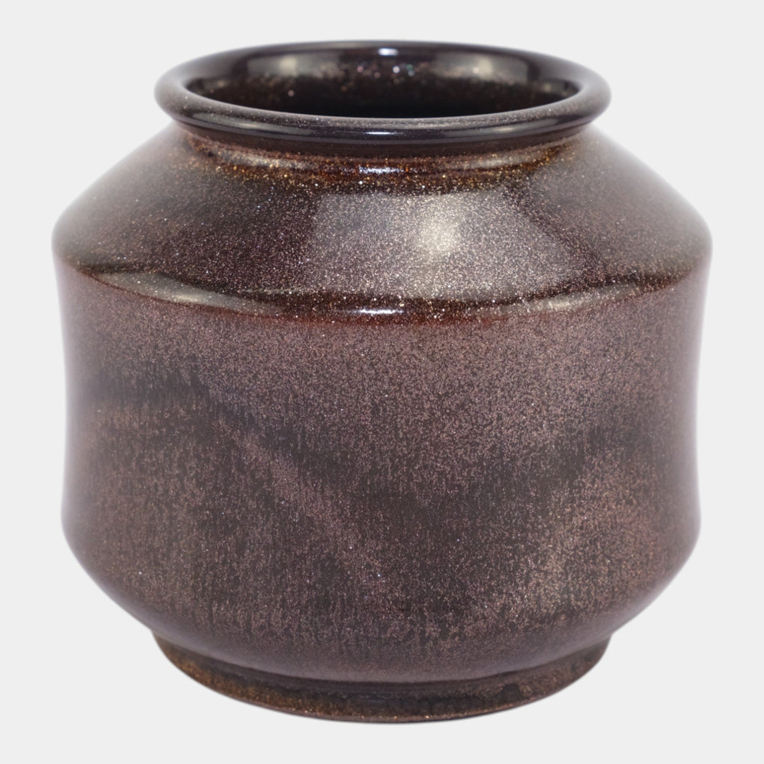 Rookwood 1932 Vintage Art Deco Pottery Brown Glaze Effect Vase 6316 - Just Art Pottery