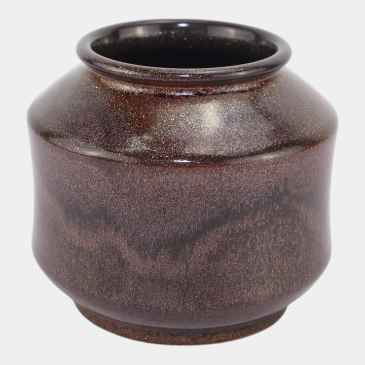 Rookwood 1932 Vintage Art Deco Pottery Brown Glaze Effect Vase 6316 - Just Art Pottery