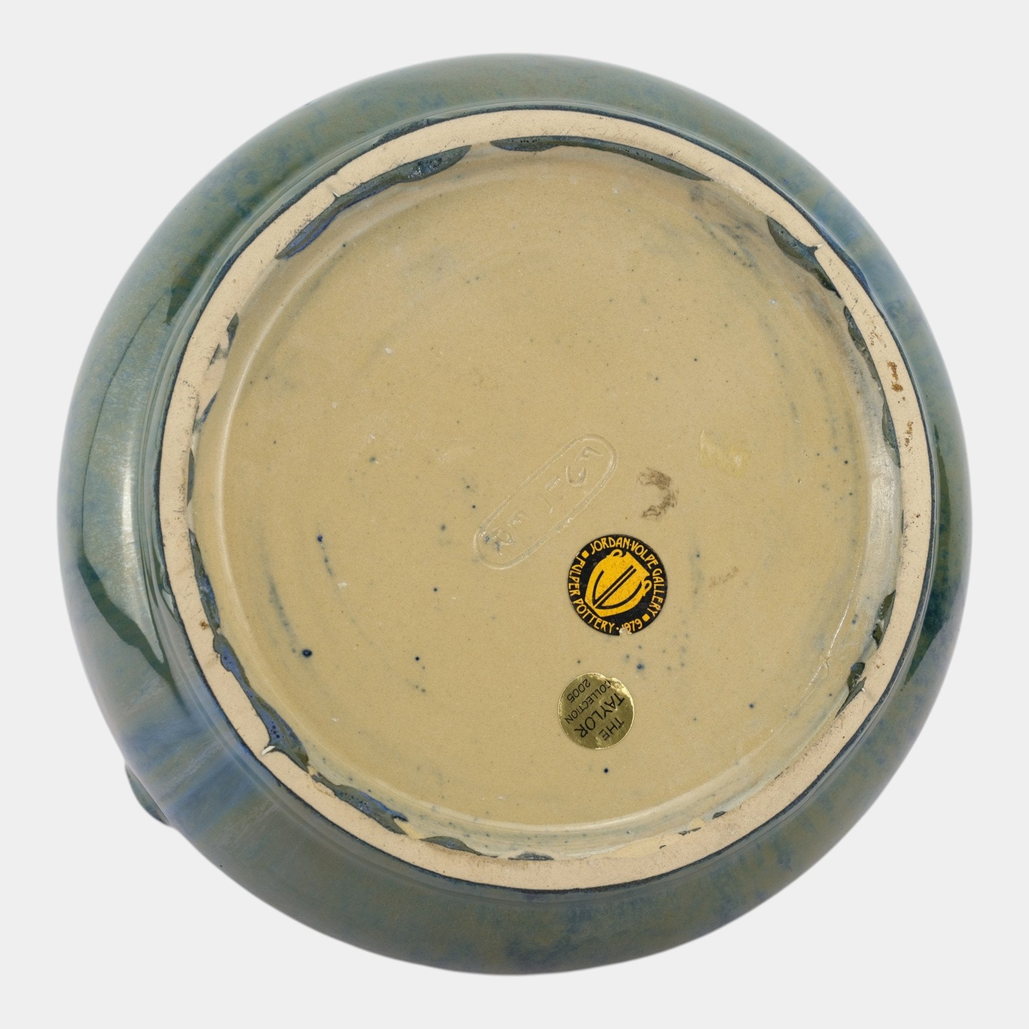 Fulper 1917-1927 Arts And Crafts Pottery Blue Green Flambe Glaze