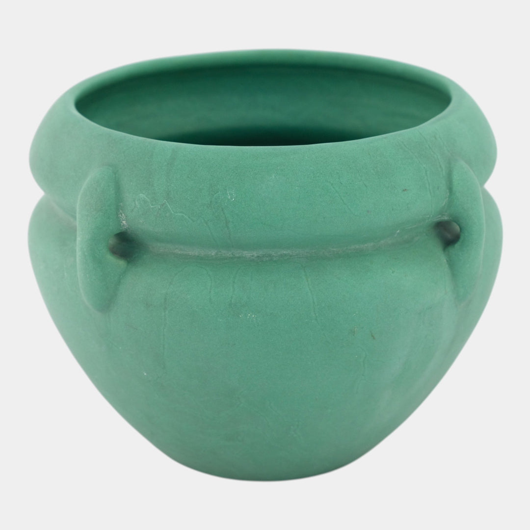Roseville Matte Green 1907 Arts And Crafts Pottery Jardiniere Planter 456-5 - Just Art Pottery