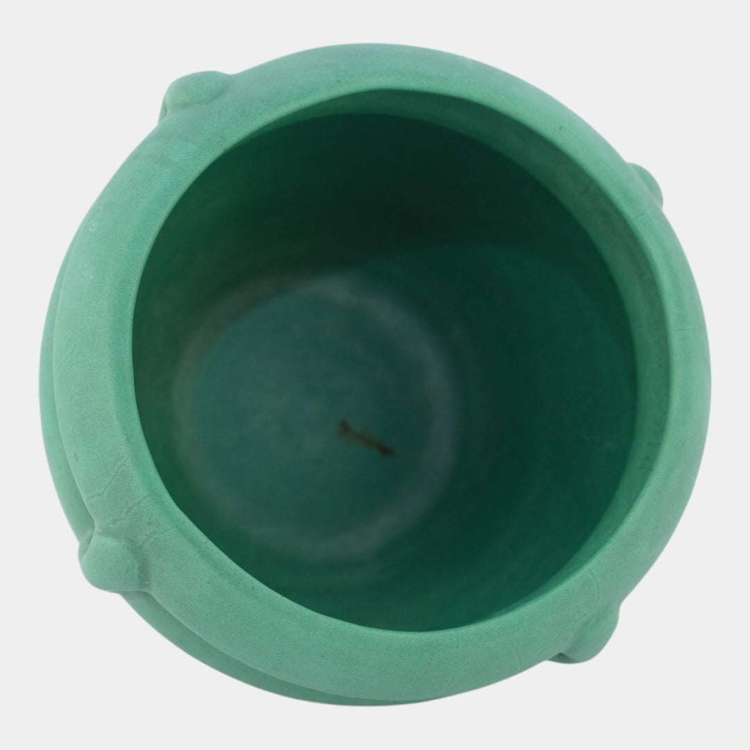 Roseville Matte Green 1907 Arts And Crafts Pottery Jardiniere Planter 456-5 - Just Art Pottery