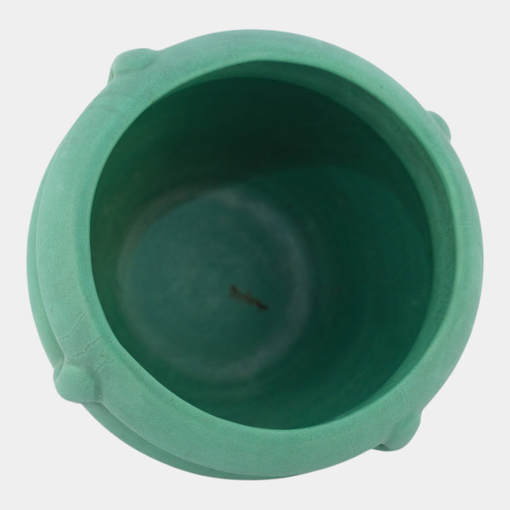 Roseville Matte Green 1907 Arts And Crafts Pottery Jardiniere Planter 456-5 - Just Art Pottery