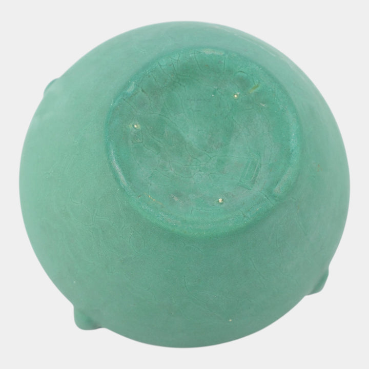 Roseville Matte Green 1907 Arts And Crafts Pottery Jardiniere Planter 456-5 - Just Art Pottery