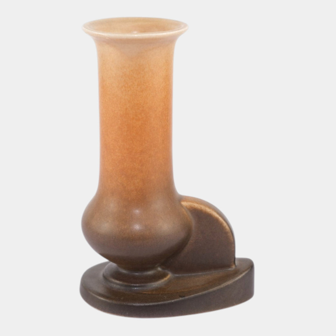 Roseville Rozane Patterns 1941 Brown Vintage Art Pottery Ceramic Vase 2-6 - Just Art Pottery