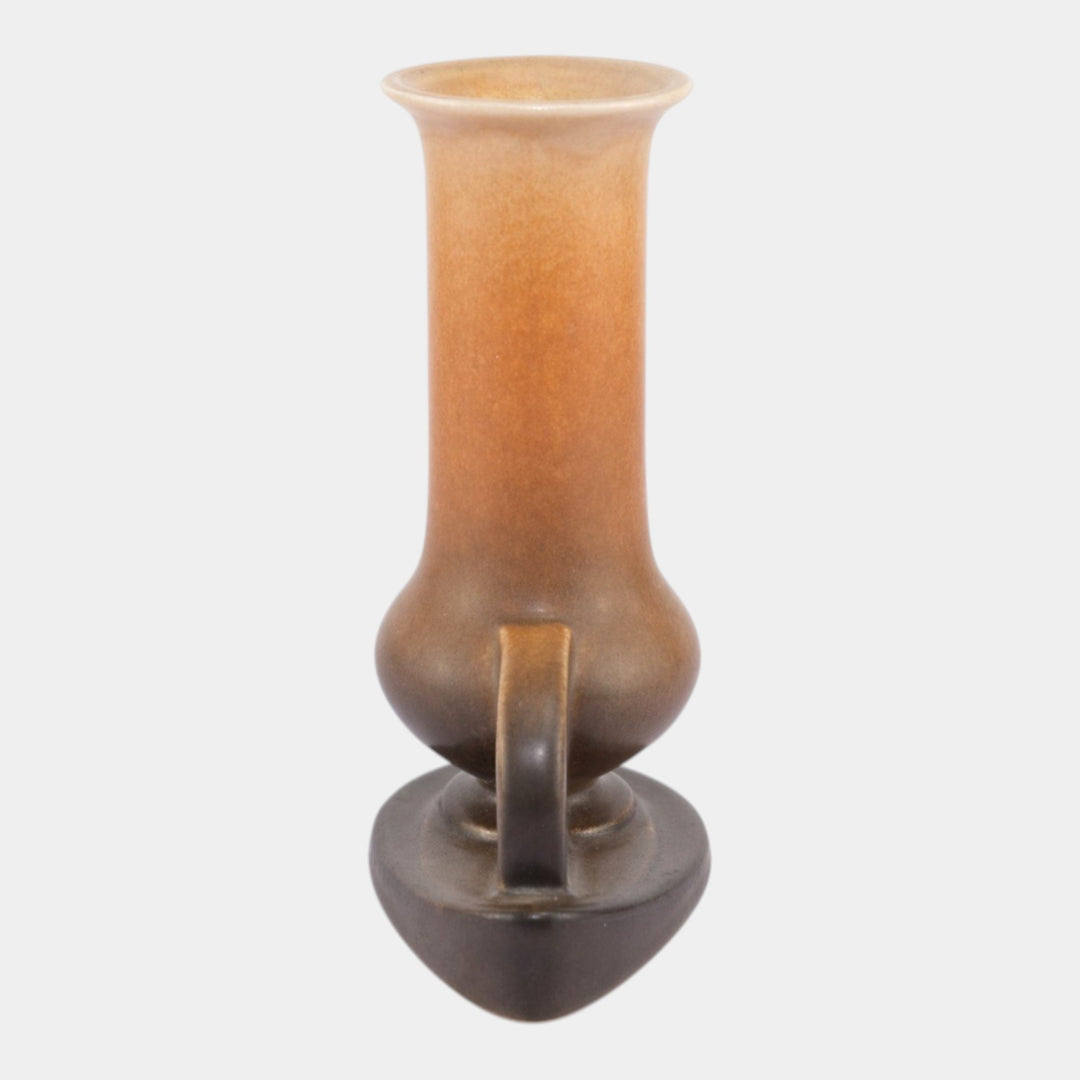 Roseville Rozane Patterns 1941 Brown Vintage Art Pottery Ceramic Vase 2-6 - Just Art Pottery