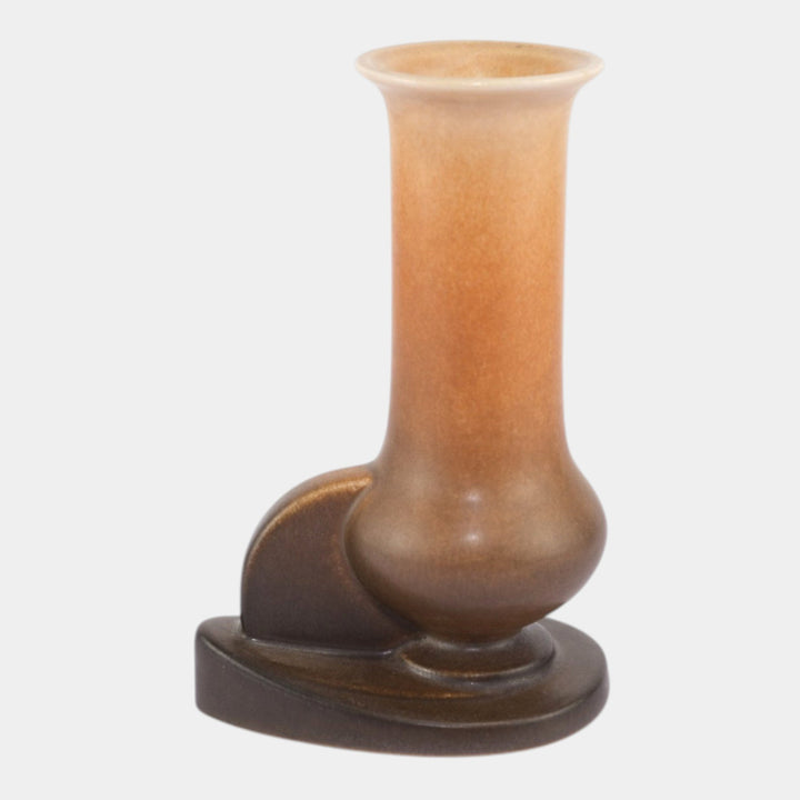 Roseville Rozane Patterns 1941 Brown Vintage Art Pottery Ceramic Vase 2-6 - Just Art Pottery