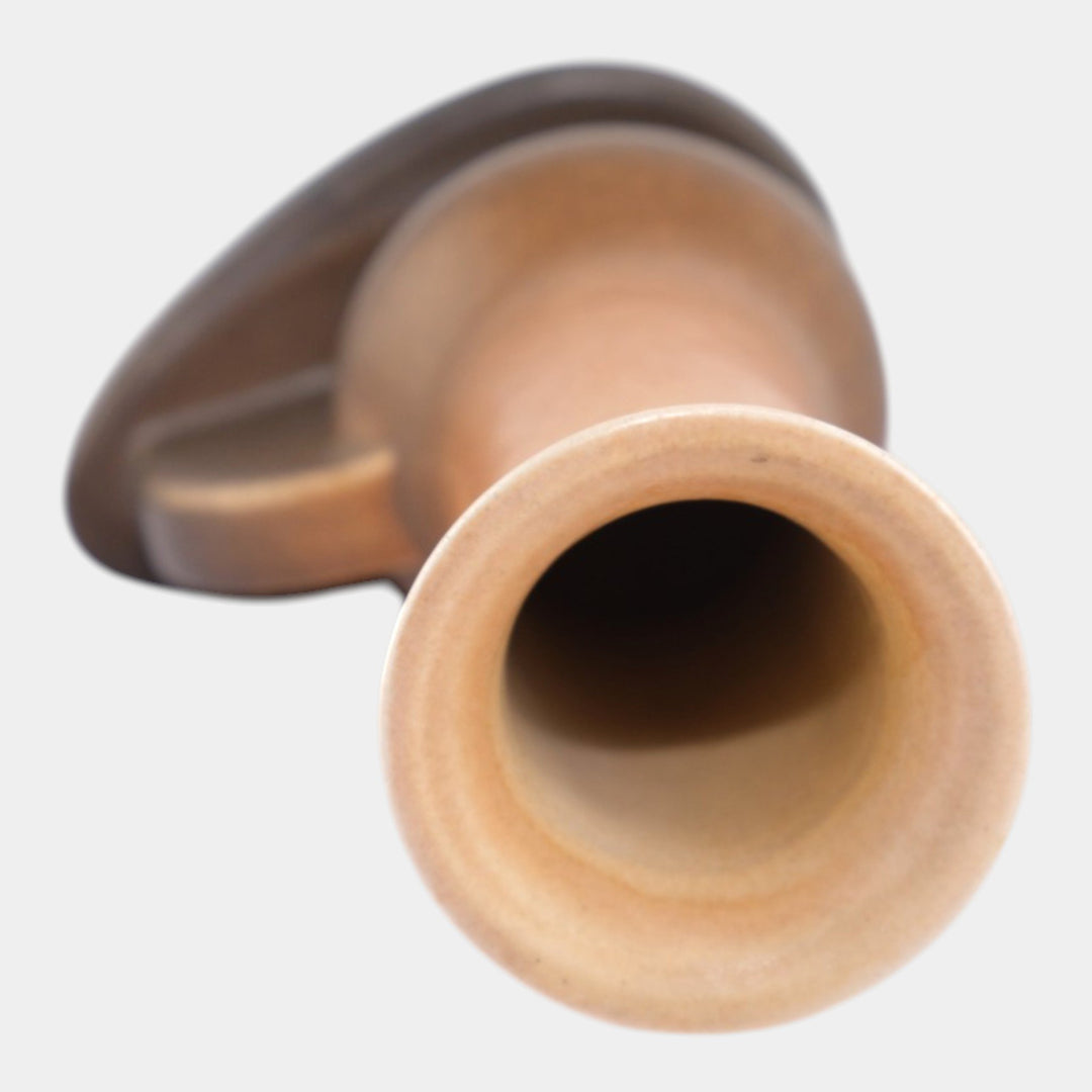 Roseville Rozane Patterns 1941 Brown Vintage Art Pottery Ceramic Vase 2-6 - Just Art Pottery