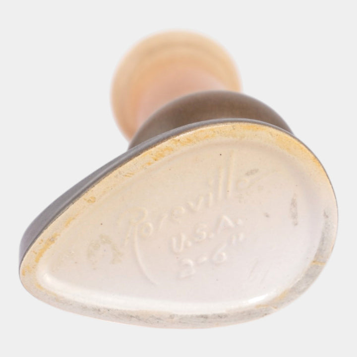 Roseville Rozane Patterns 1941 Brown Vintage Art Pottery Ceramic Vase 2-6 - Just Art Pottery