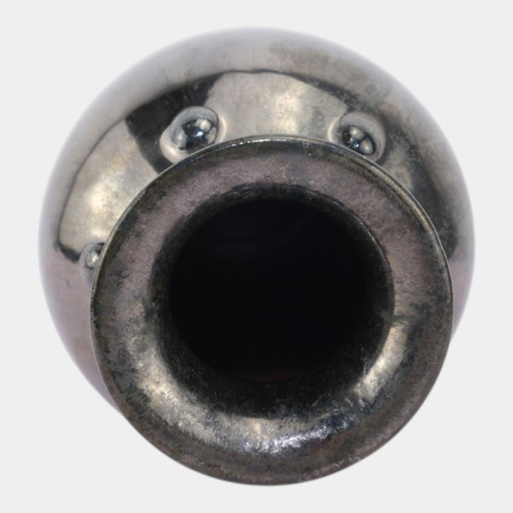 Fulper 1917-1927 Arts And Crafts Pottery Brown Black Ceramic Baluster Vase 532 - Just Art Pottery