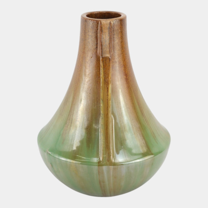 Fulper 1917-1923 Arts And Crafts Pottery Copper Dust Green Ceramic Vase 572A - Just Art Pottery