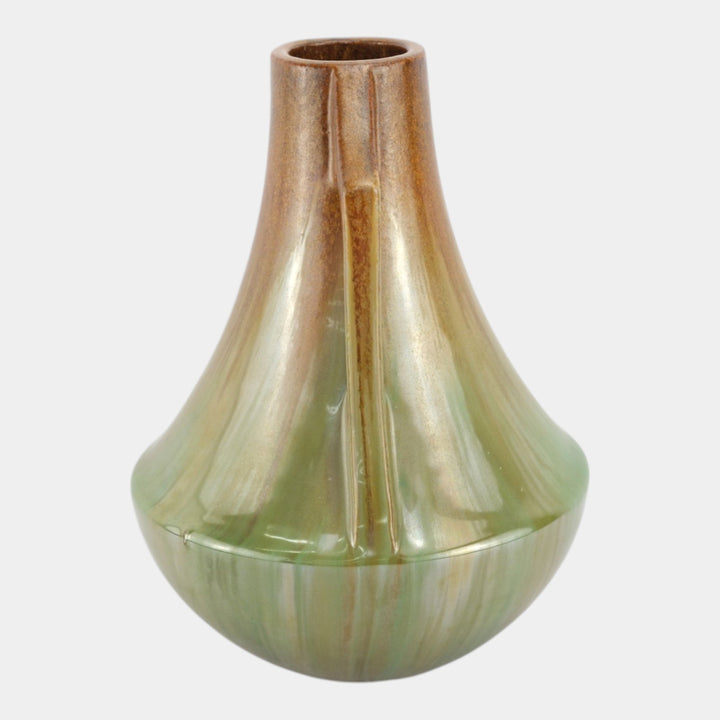 Fulper 1917-1923 Arts And Crafts Pottery Copper Dust Green Ceramic Vase 572A - Just Art Pottery