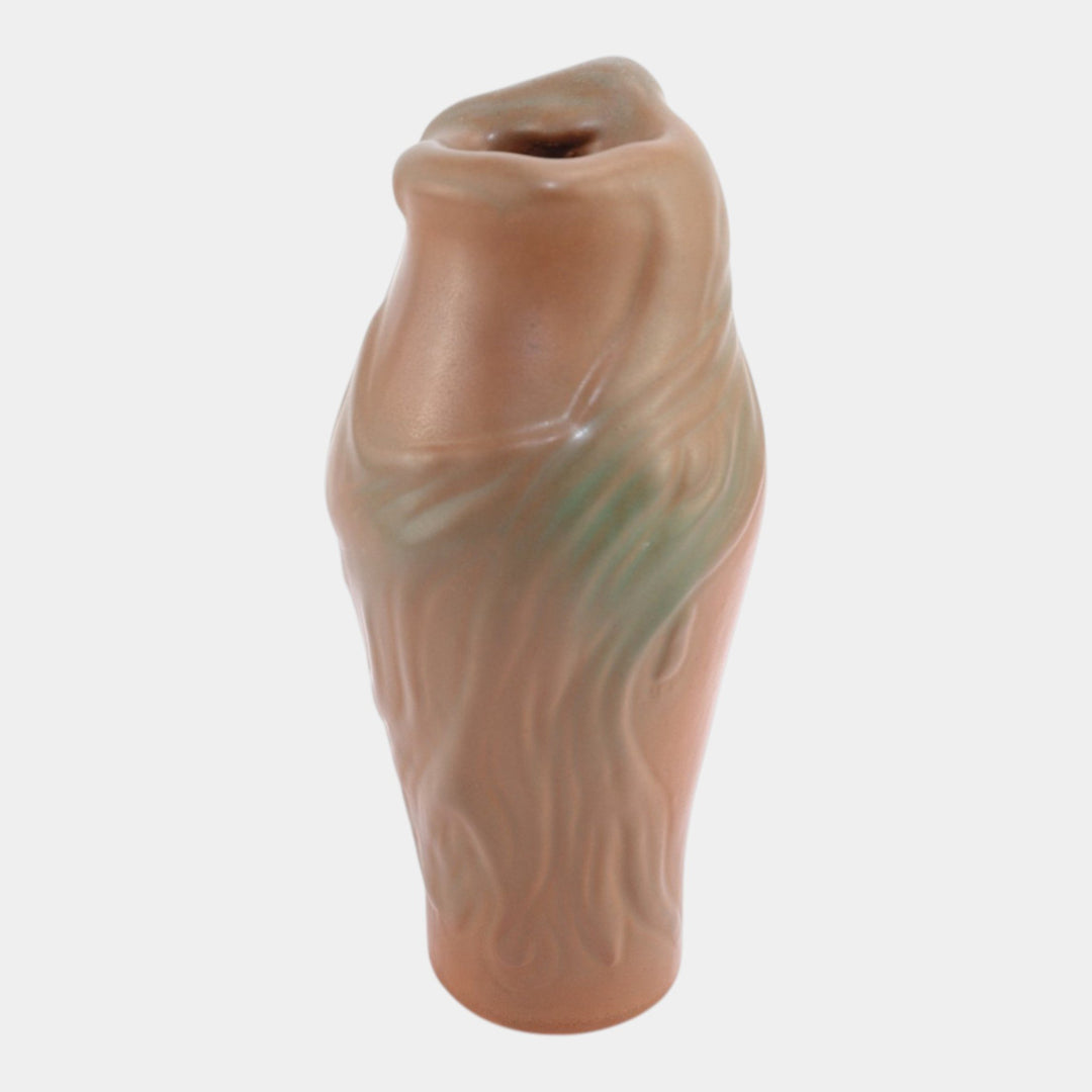 Van Briggle 1920s Vintage Arts And Crafts Pottery Brown Lorelei Ceramic Vase - Just Art Pottery